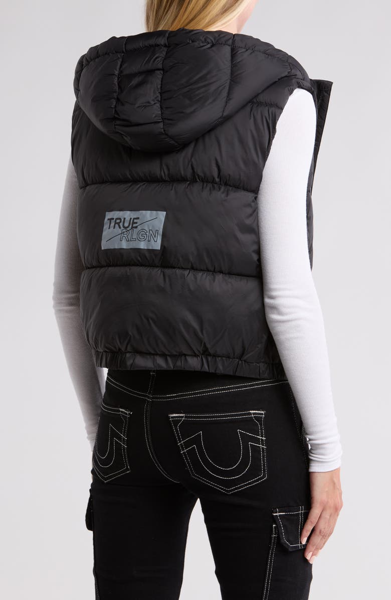 True Religion Hooded Quilted Vest, Alternate, color,