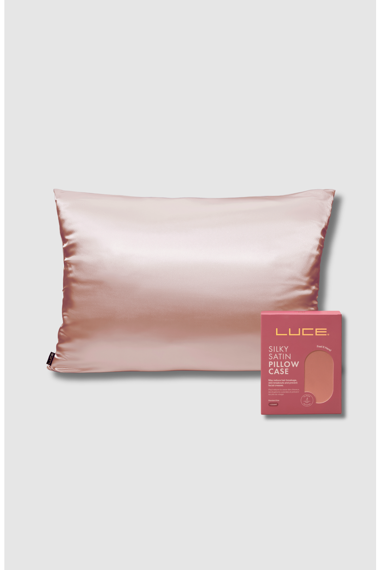 Premium Satin Pillowcase for Silky Smooth Hair & Skin, Main, color, PINK