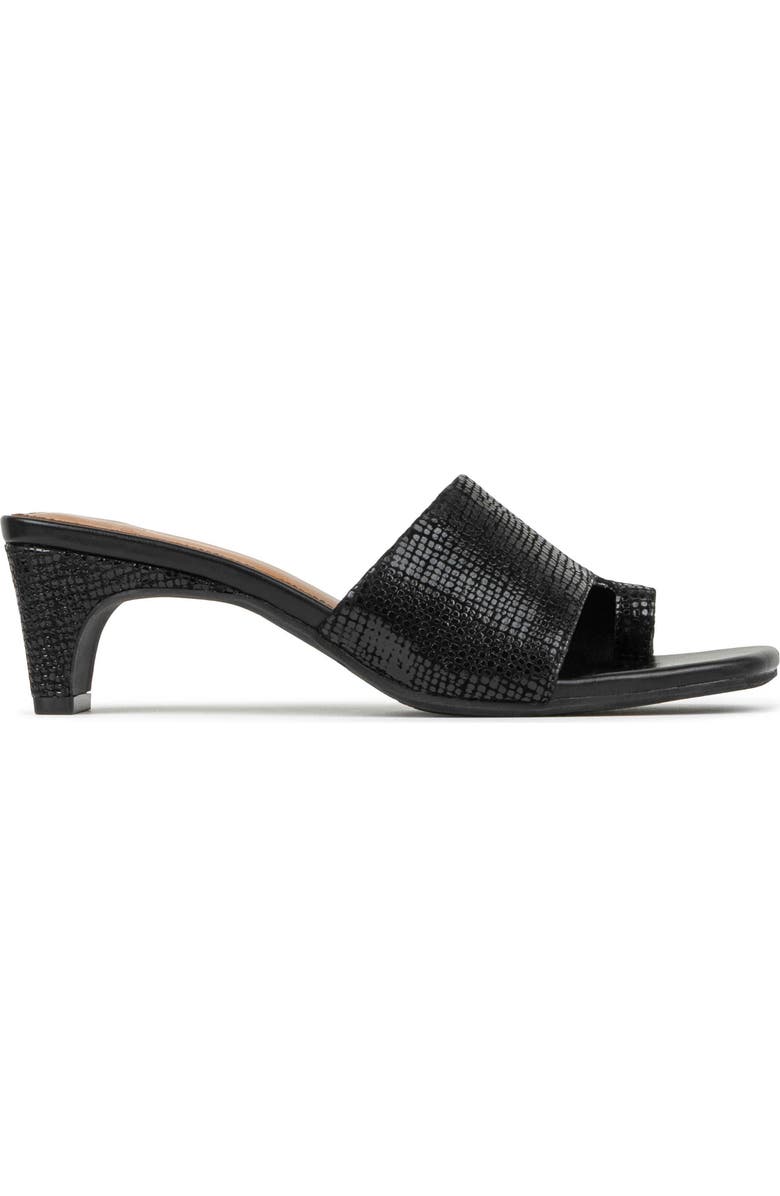 Donald Pliner Farrah Toe Loop Sandal, Alternate, color, Black