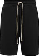 AllSaints Helix Straight Fit Cotton Blend Sweat Shorts