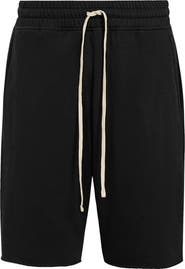 AllSaints Helix Straight Fit Cotton Blend Sweat Shorts