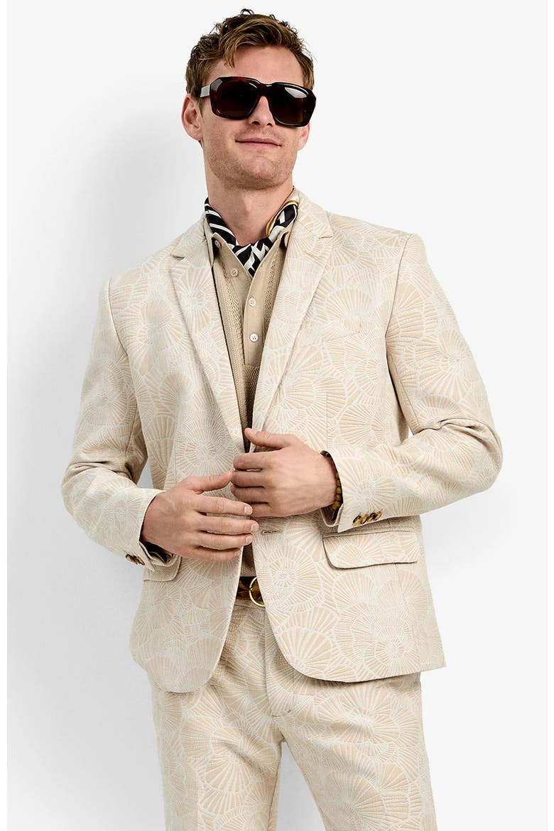 Thurston Seashell Jacquard Blazer, Alternate, color, Beachy Beige