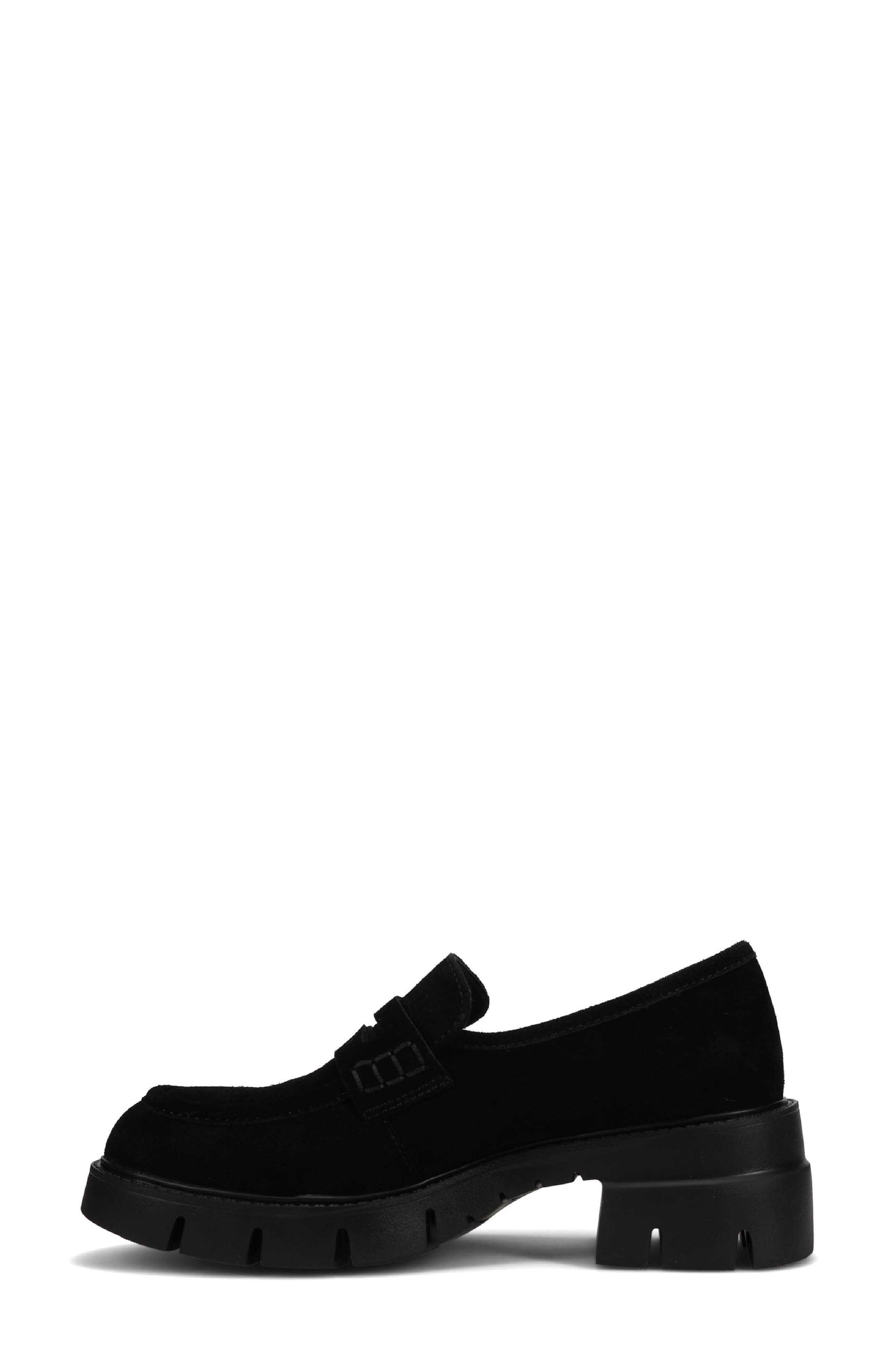 Nevis Leather Loafer, Alternate, color, BLACK
