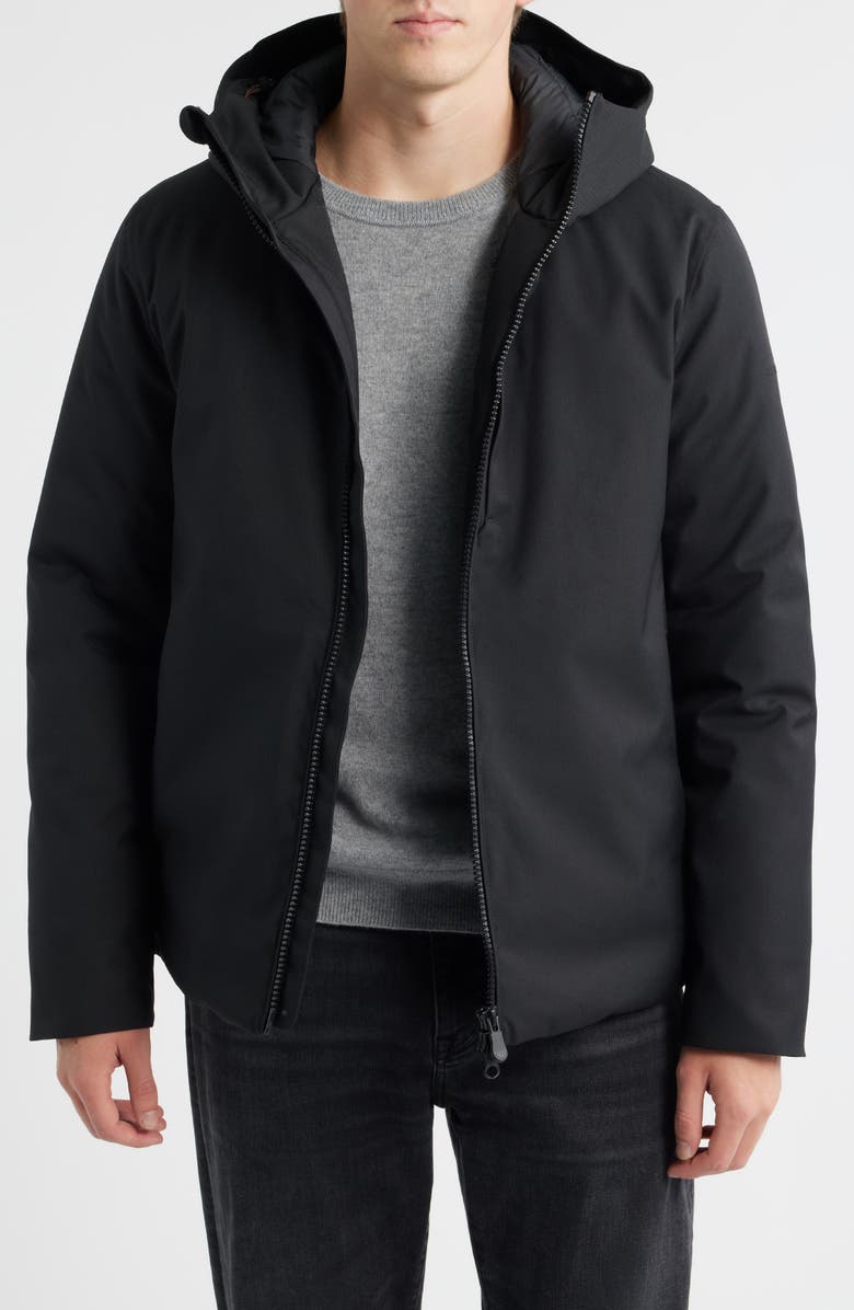 Save The Duck Barnaby Hooded Jacket, Main, color, Black