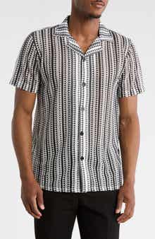T.R. PREMIUM Modern Fit Textured Camp Shirt
