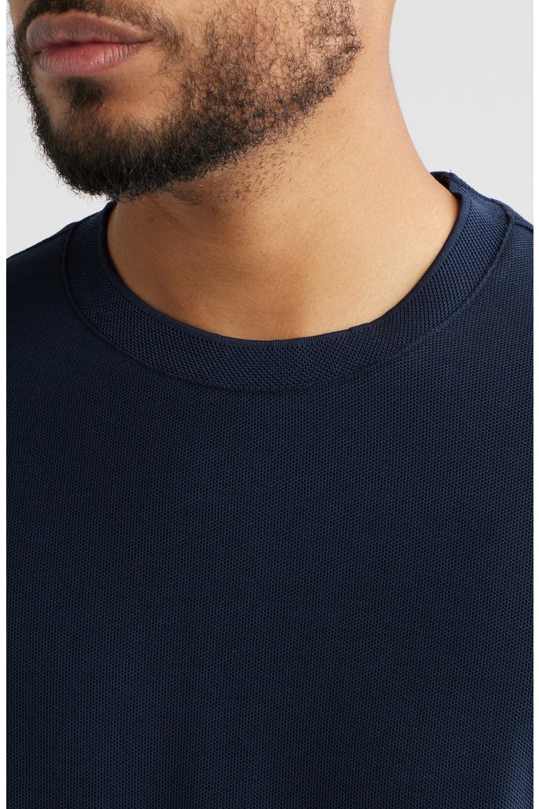 Sorrel Cotton Blend Piqué T-Shirt, Alternate, color, DARK CASPIAN