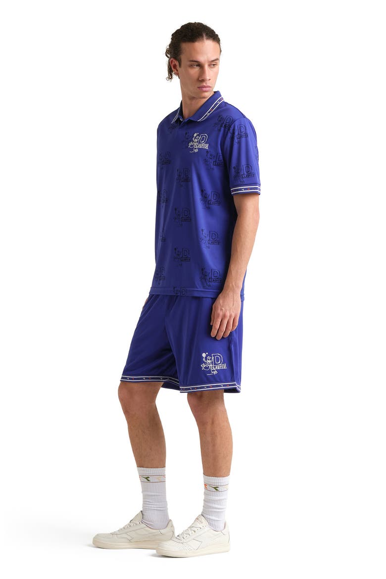 Legacy Embroidered Piqué Soccer Shorts, Alternate, color, NAVY
