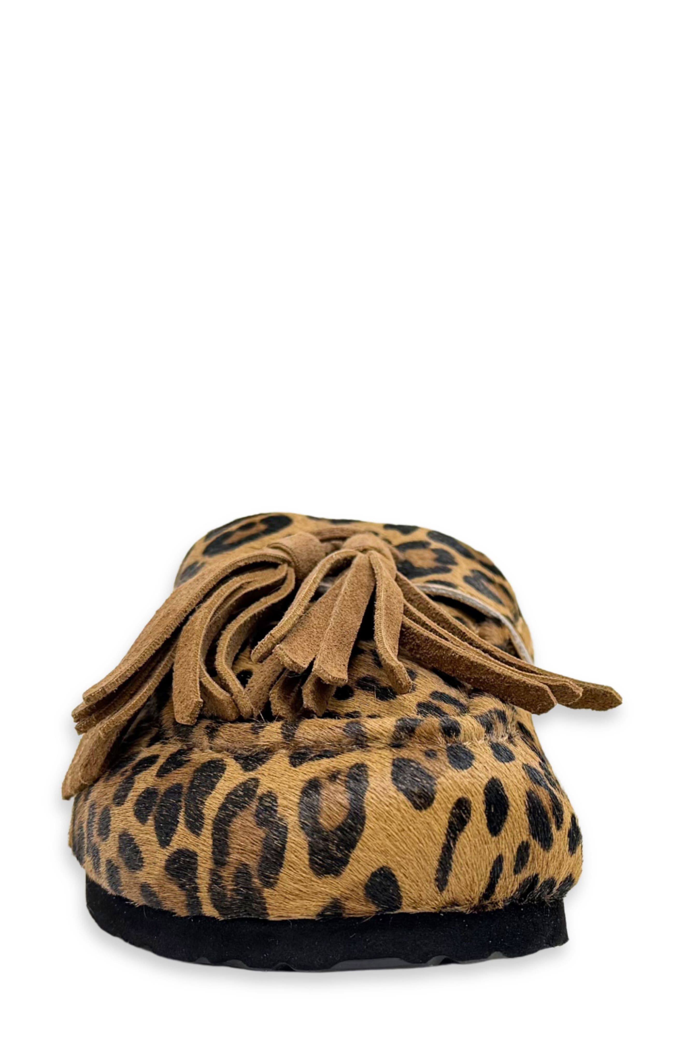 Ariana Calf Hair Mule, Alternate, color, LEOPARD CALF HAIR