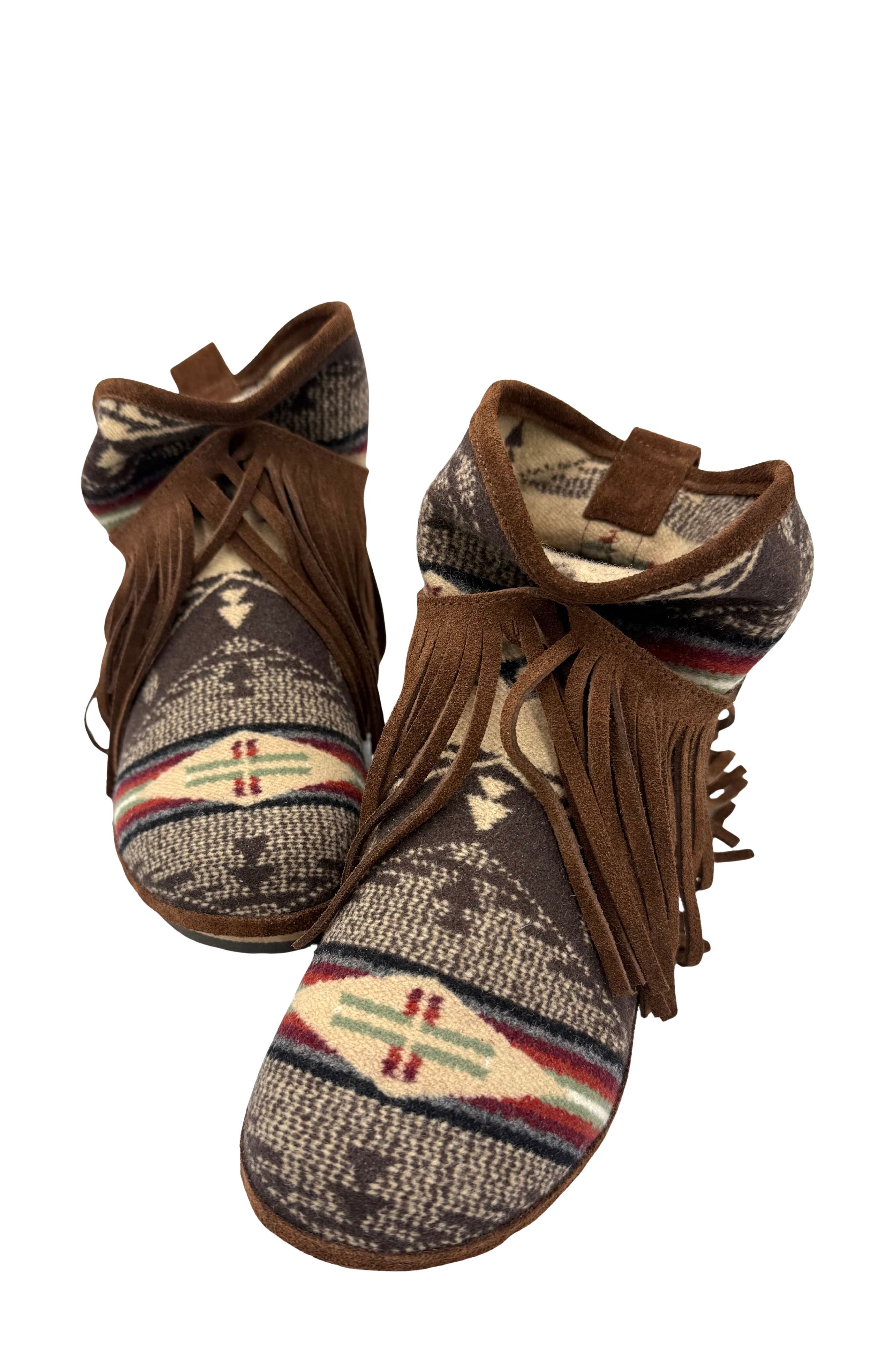 Holly Bootie, Alternate, color, BROWN MULTI
