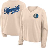 FANATICS Women's Fanatics Natural Dallas Mavericks Boxed Out Drop Fashion Long Sleeve T-Shirt