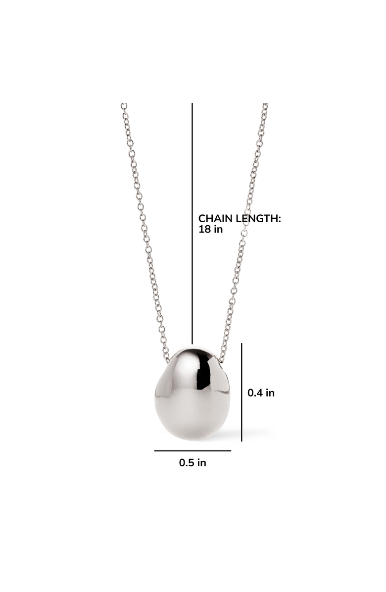 Ana Luisa Pendant Necklace - Pebble Mini, Alternate, color, Silver