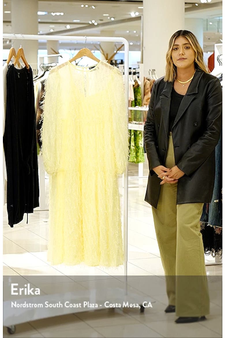 Long Sleeve Tiered Midi Dress video