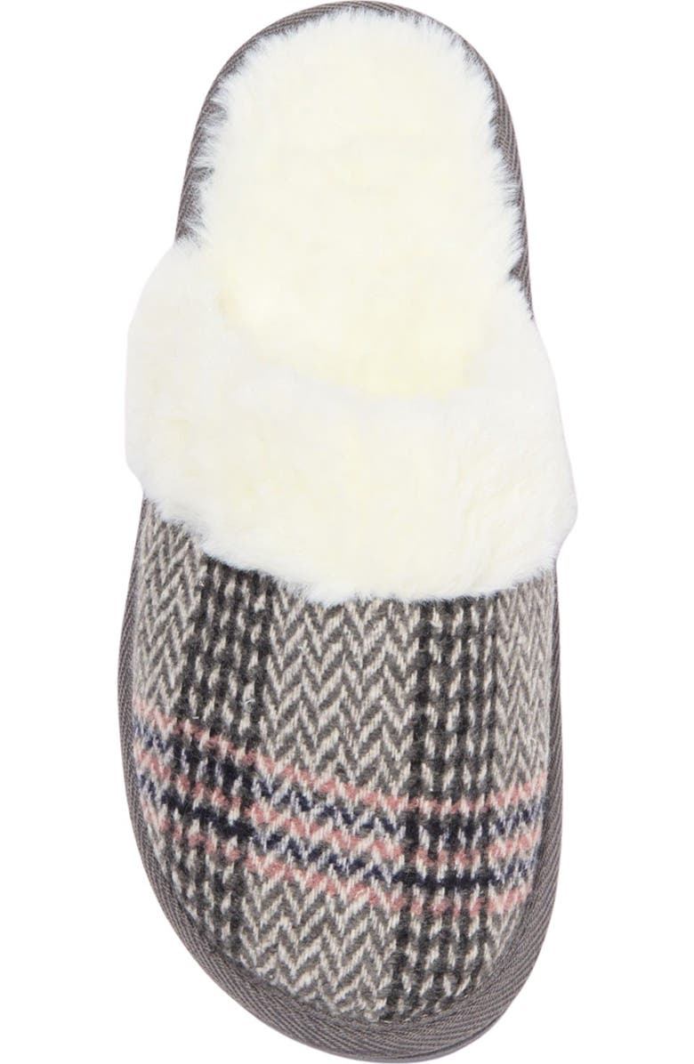 Kensie Plaid Knit Slipper, Alternate, color,