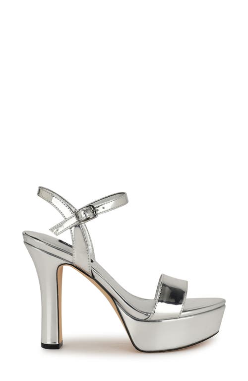 NINE WEST NINE WEST SOLAS ANKLE STRAP PLATFORM SANDAL 