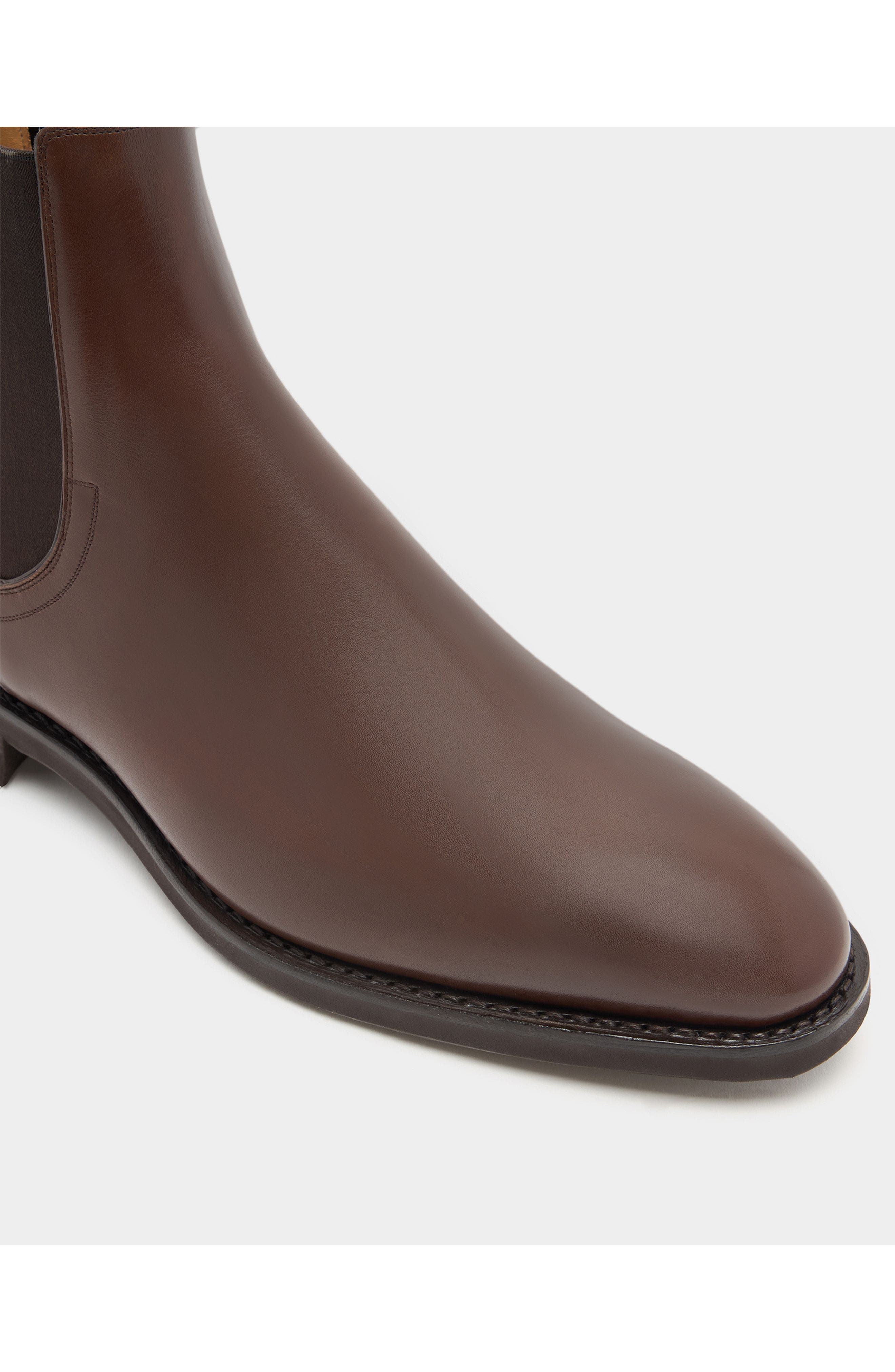 Bally Scribe Un Bootie in Calf Leather, Alternate, color, Brown