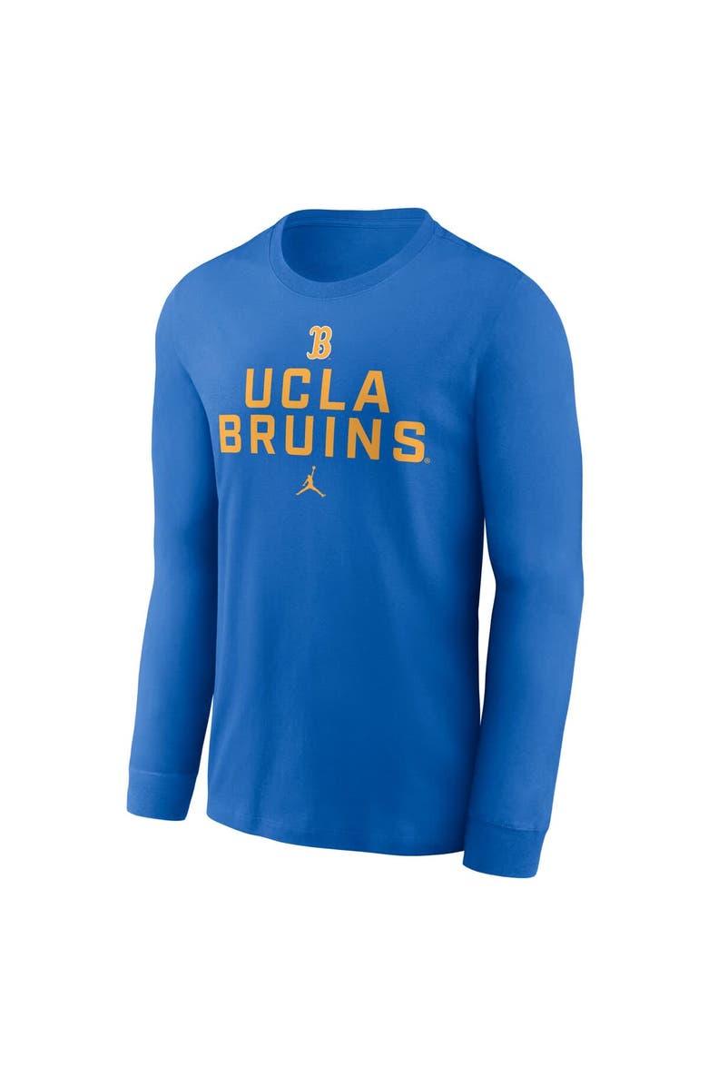 Jordan Brand Men's Jordan Brand Blue UCLA Bruins 2025 Sideline Dri-FIT Long Sleeve T-Shirt, Alternate, color, Blue