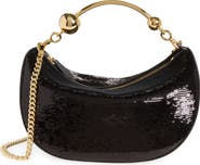 Strathberry Crescent Mini Sequin Shoulder Bag