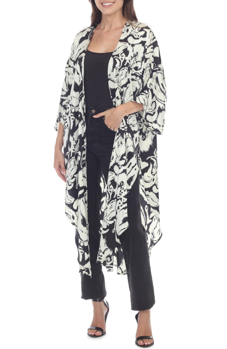 RAIN AND ROSE Paisley Satin Topper, Main, color, 