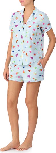 print short pajamas