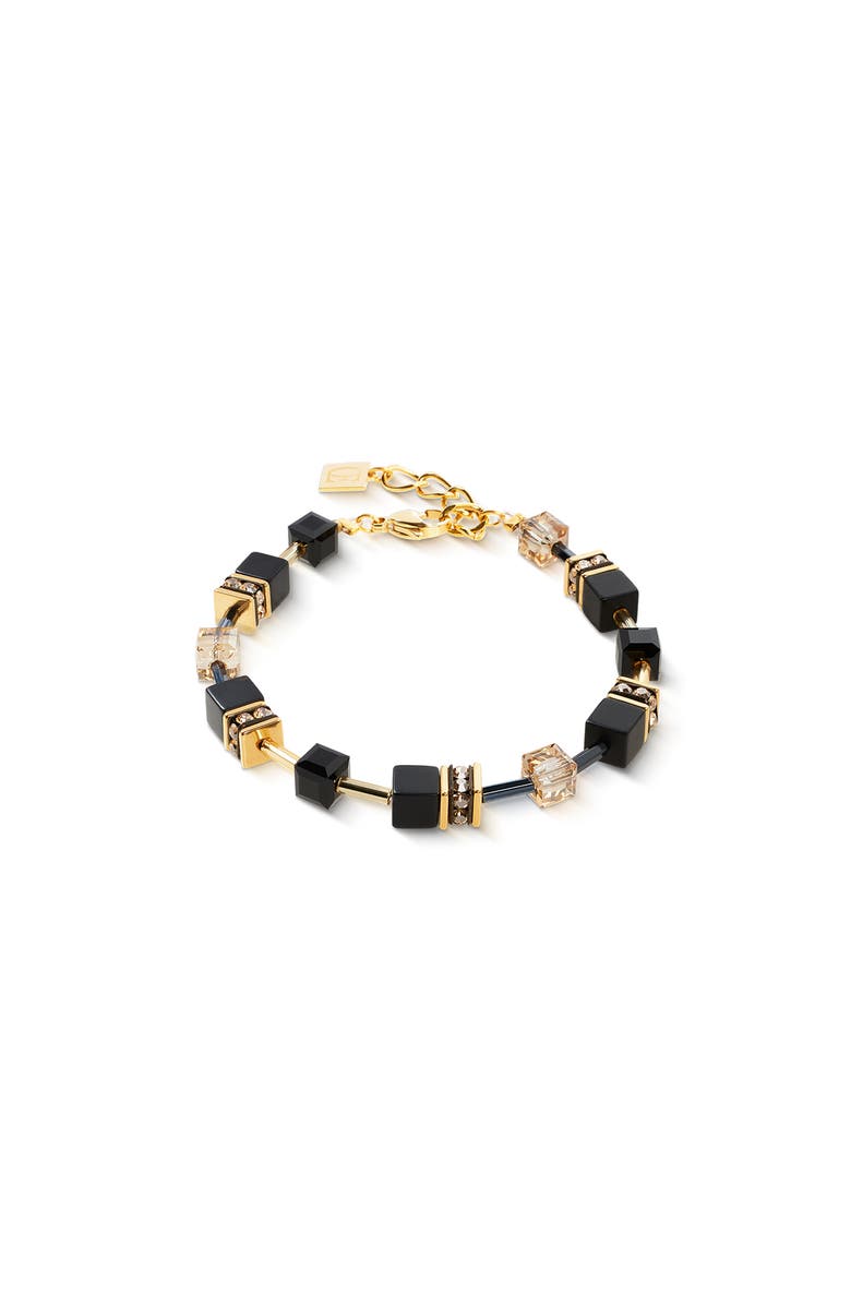 COEUR DE LION Geocube<sup>®</sup> Onyx Bracelet, Main, color, Black - Gold