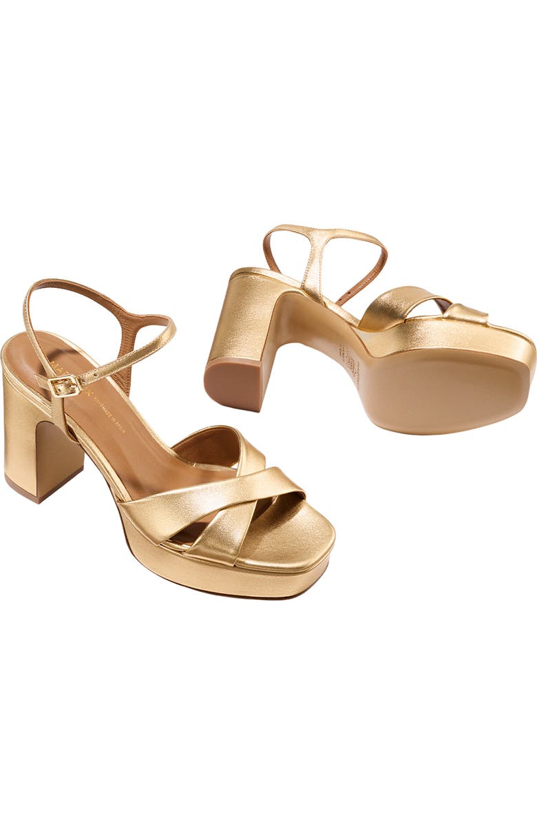 MARGAUX The Paloma Platform, Alternate, color, Gold Nappa