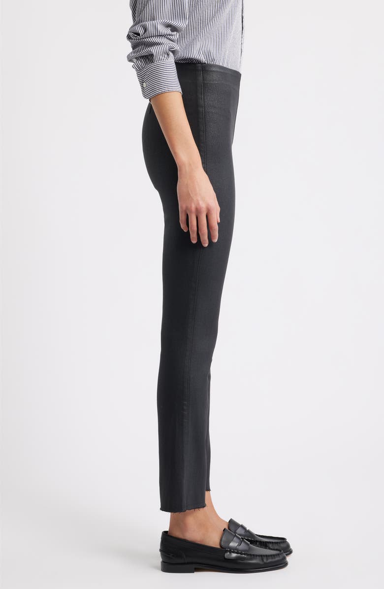 Frank & Eileen Derry Illusion Pull-On Pants, Alternate, color, Black Wax