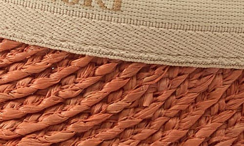 Helen Kaminski Bianca Raffia Visor In Sunset Natural Logo