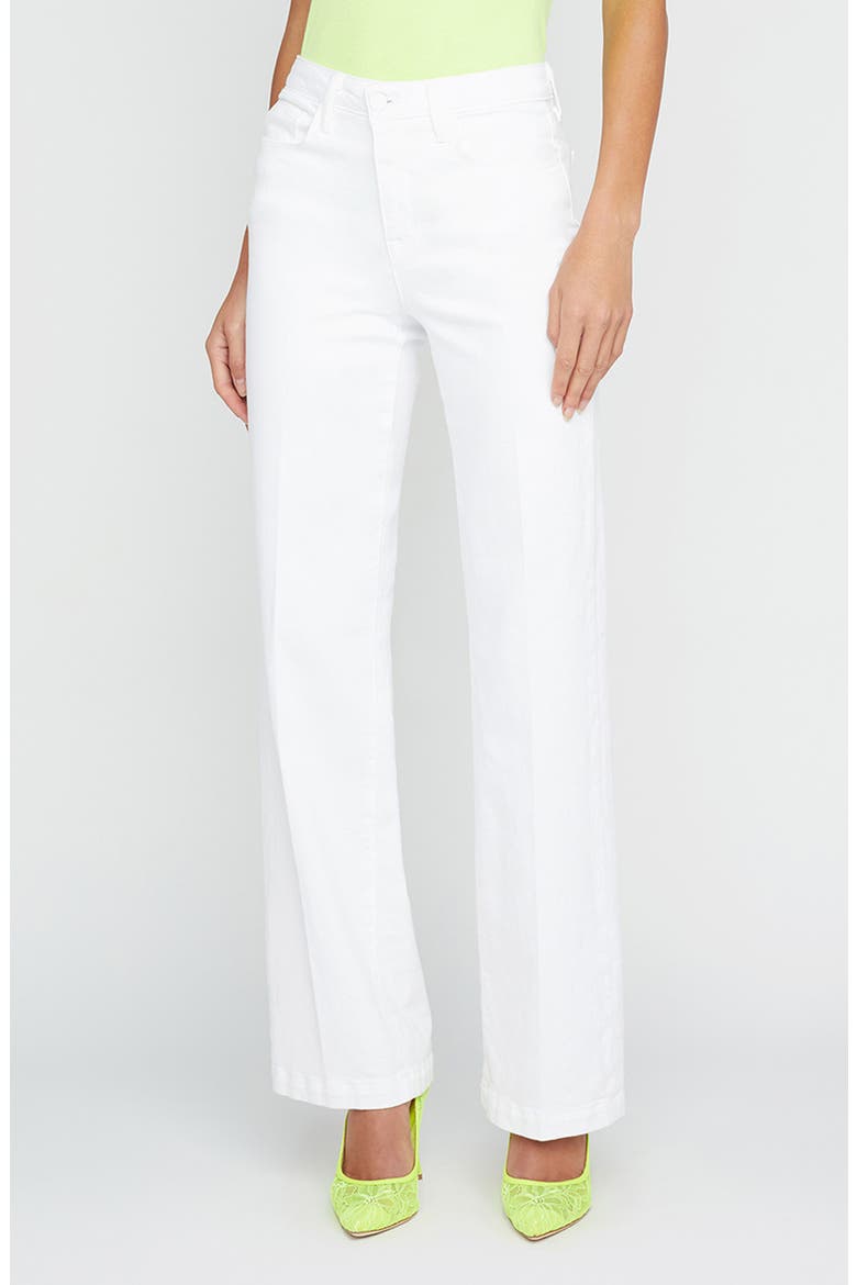 Scottie High Waist Wide Leg Jeans, Main, color, BLANC