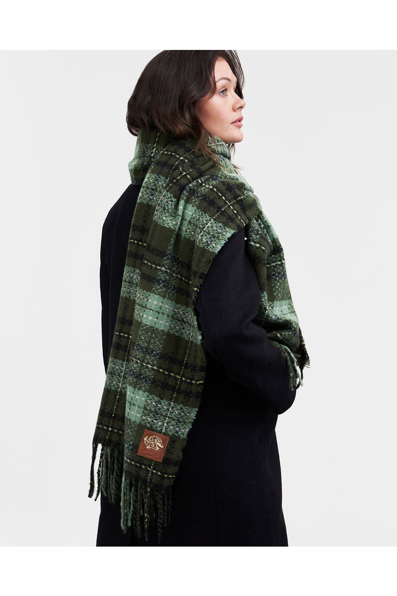 Cathy Green Boucle Scarf, Alternate, color, Emerald Green