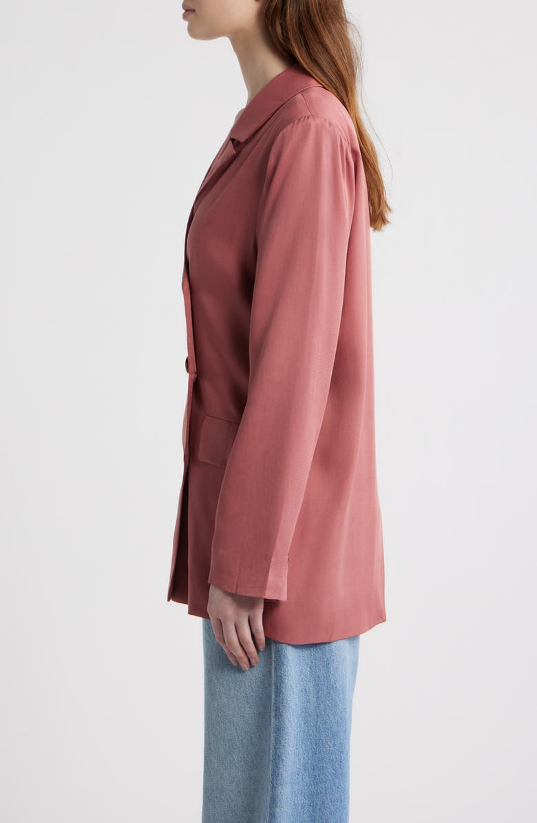 dRA Anthony Double Breasted Longline Blazer, Alternate, color, Lipstick