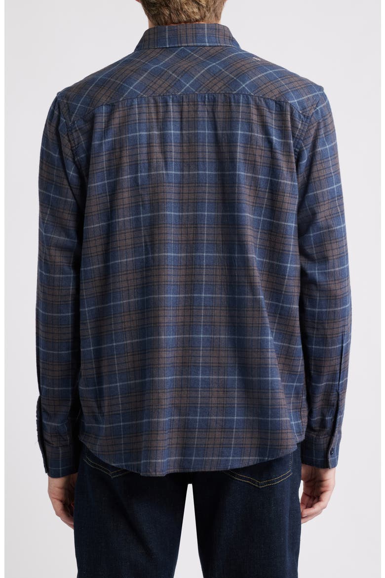 Wayne Plaid Button-Up Work Shirt, Alternate, color, NAVY MULTI