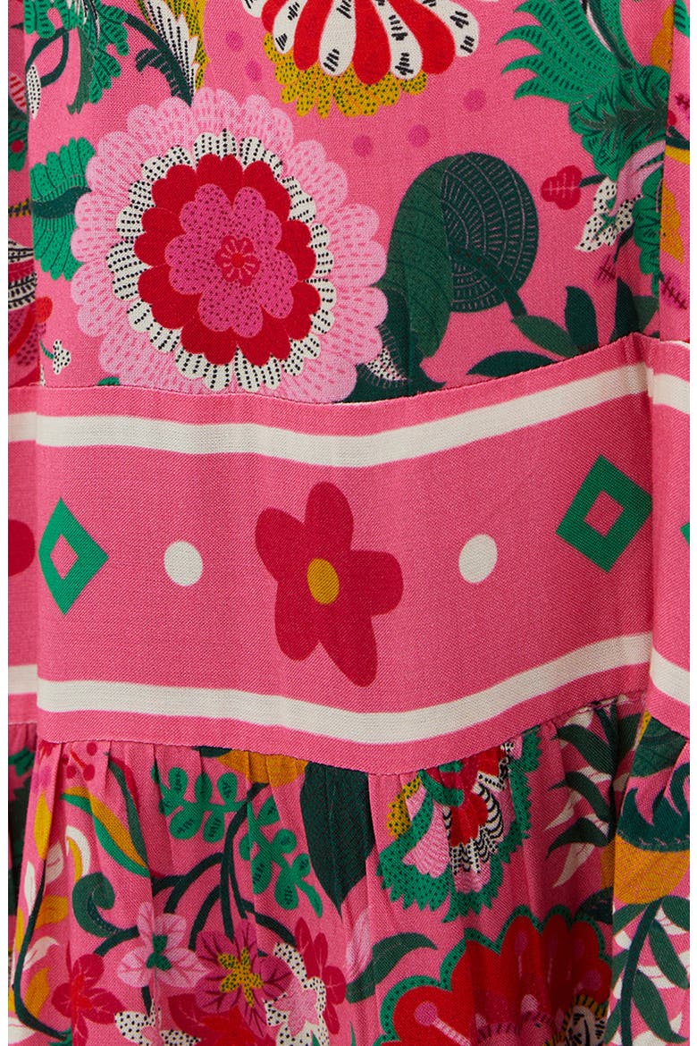 Floral Print Cover-Up Maxi Sundress, Alternate, color, PASSION FLOR