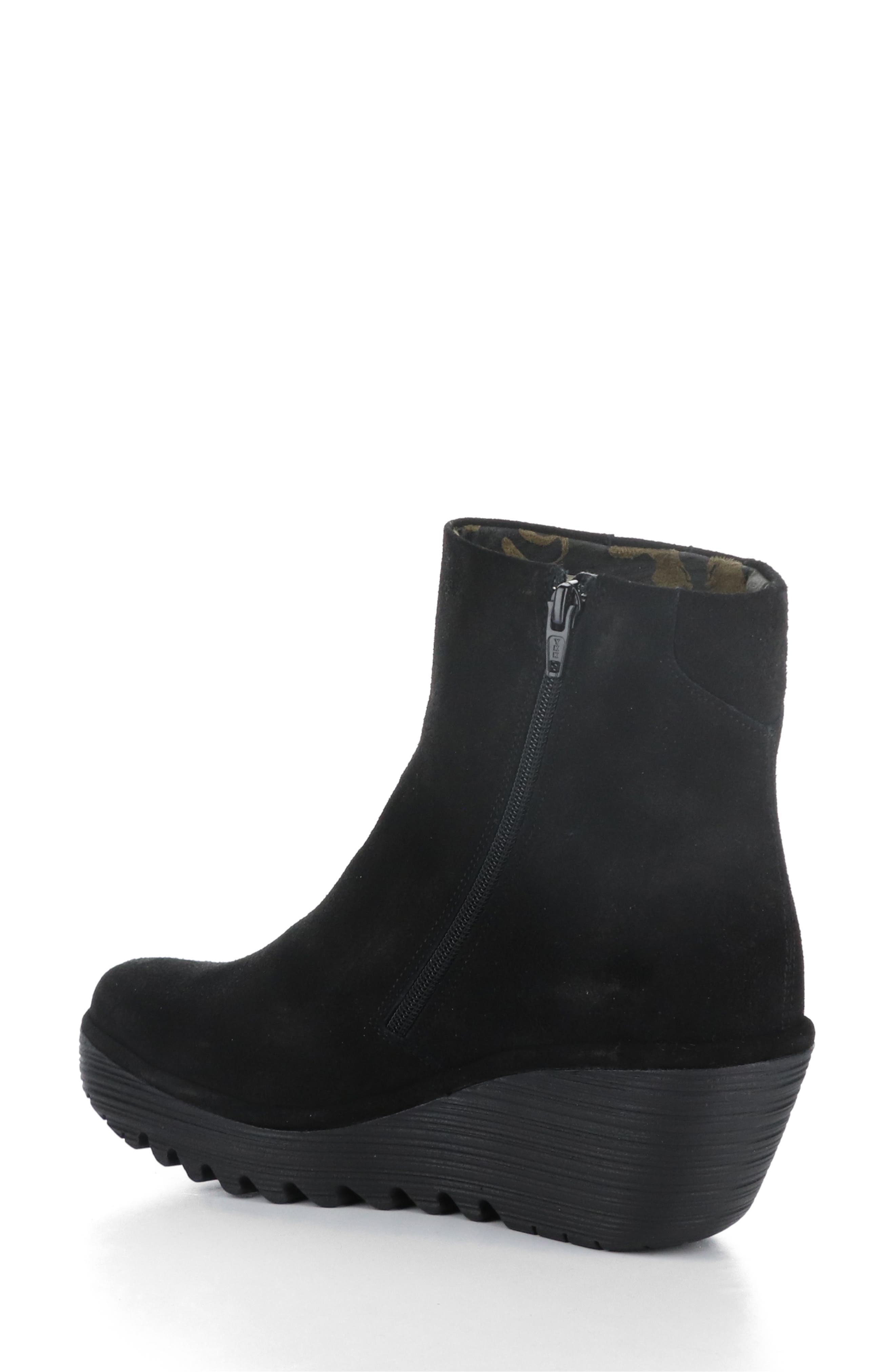 Yulu Wedge Bootie, Alternate, color, BLACK OIL SUEDE