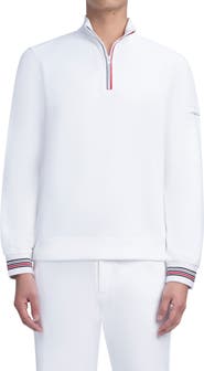 Bugatchi Comfort Cotton Quarter Zip Pullover