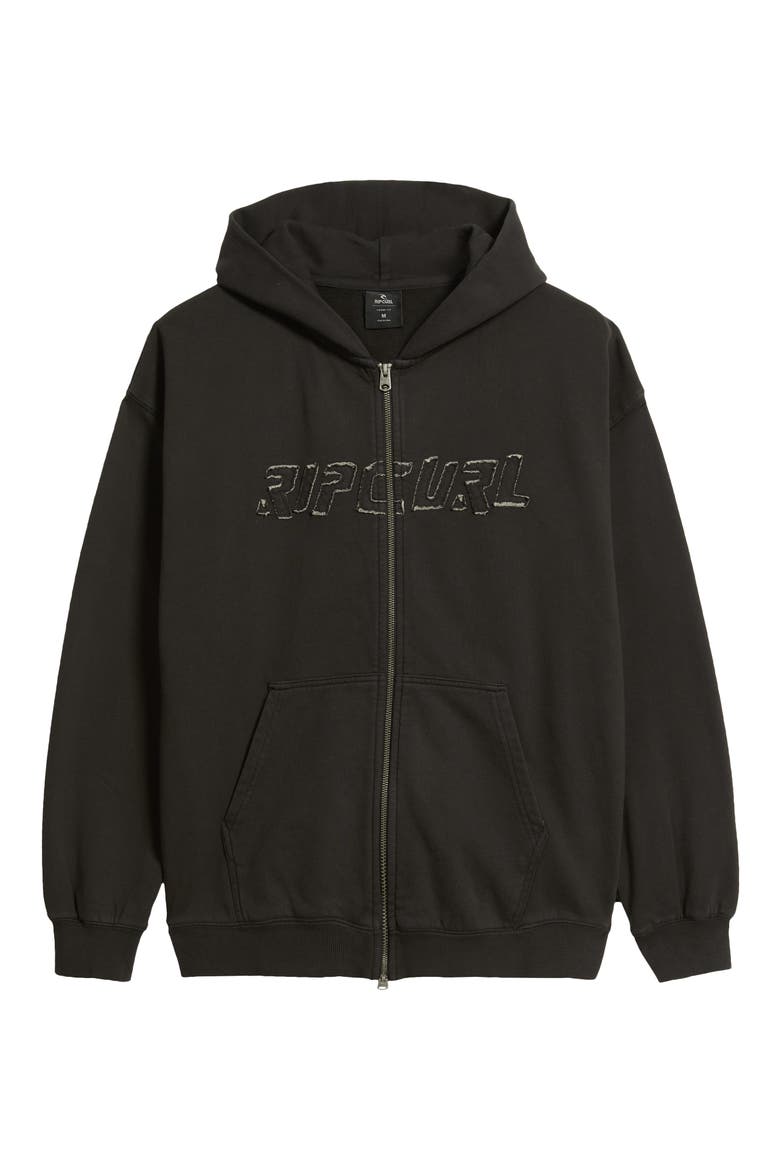 Liquid Trips Zip Hoodie, Alternate, color, WASHED BLACK