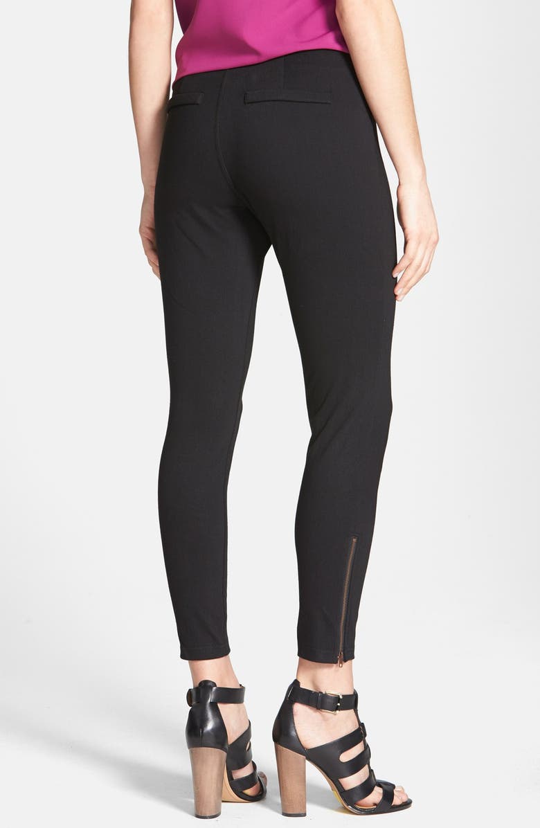 Hue Ankle Zip Skimmer Leggings, Alternate, color, 