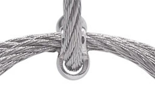 Alor ® Cable Hoop Drop Huggie Hoop Earrings In Grey