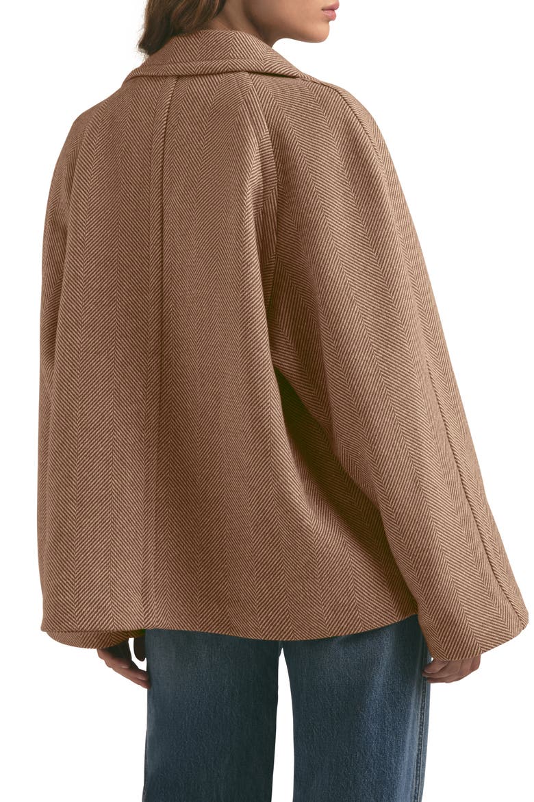 The Cameron Herringbone Coat, Alternate, color, COGNAC HERRINGBONE