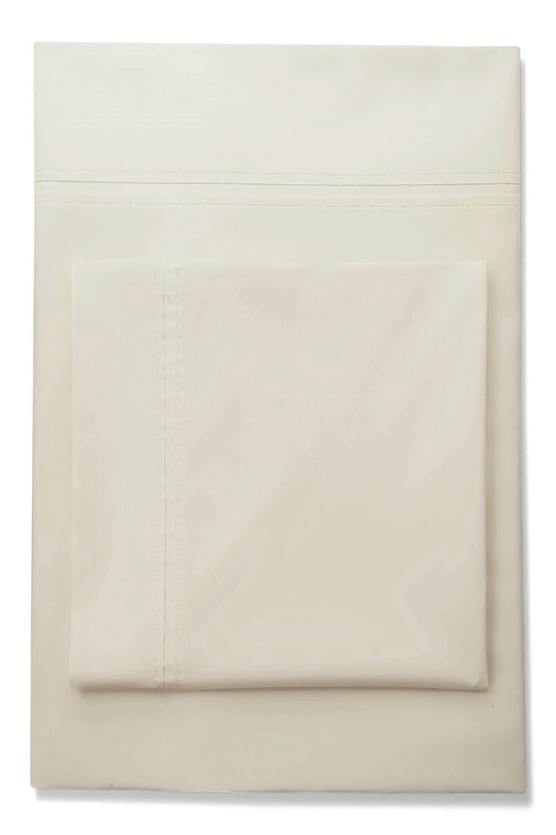 350 Thread Count Cotton Percale Sheet Set, Main, color, IVORY