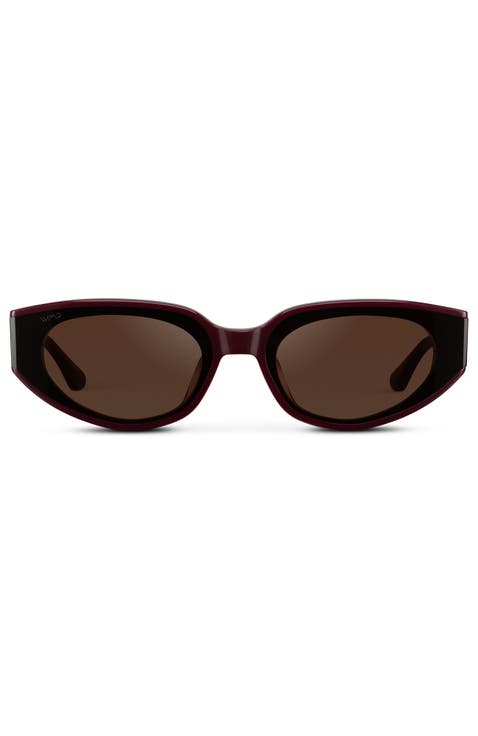 Astra - 51mm Flat Lens Cat-Eye Sunglasses