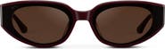 WMP Eyewear Astra - 51mm Flat Lens Cat-Eye Sunglasses