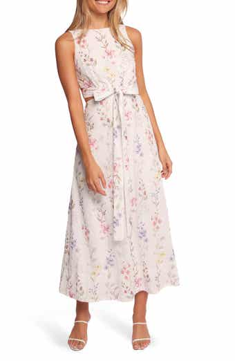 Petal & Pup Levin Floral Eyelet Cutout Midi Dress