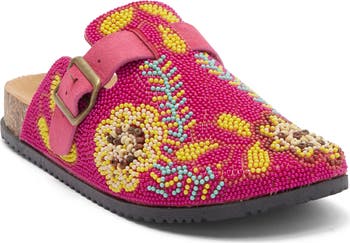 Matcha Embroidered Mule