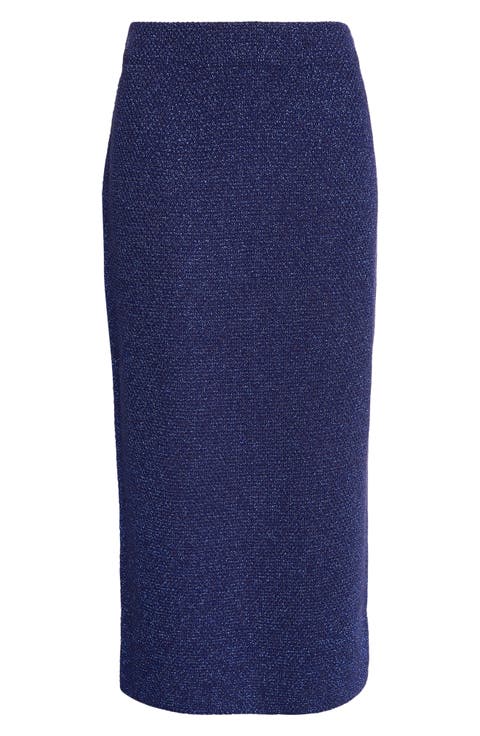 Margot Metallic Sweater Skirt