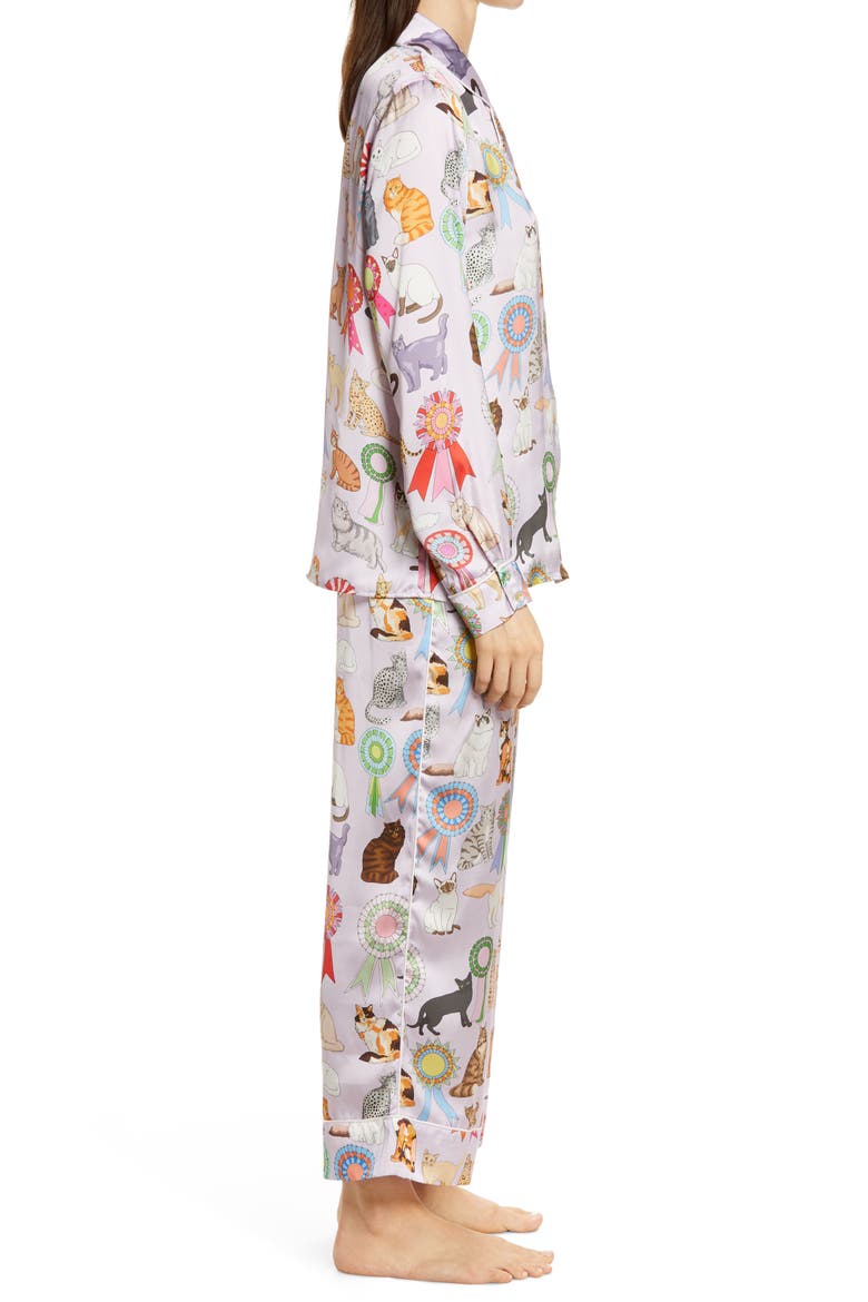 Cat Show Pajamas, Alternate, color, LILAC