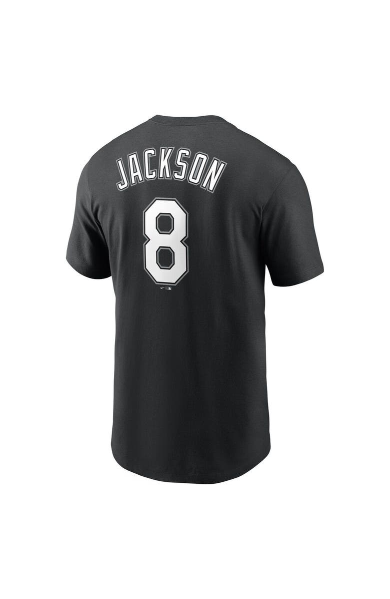 Nike Men's Nike Bo Jackson Black Chicago White Sox Cooperstown Collection Name & Number T-Shirt, Alternate, color, Black