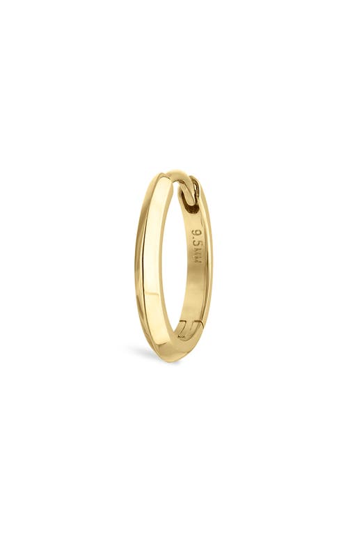 Maria Tash Faceted Metal Vertex Single Hoop Earring In Yellow Gold