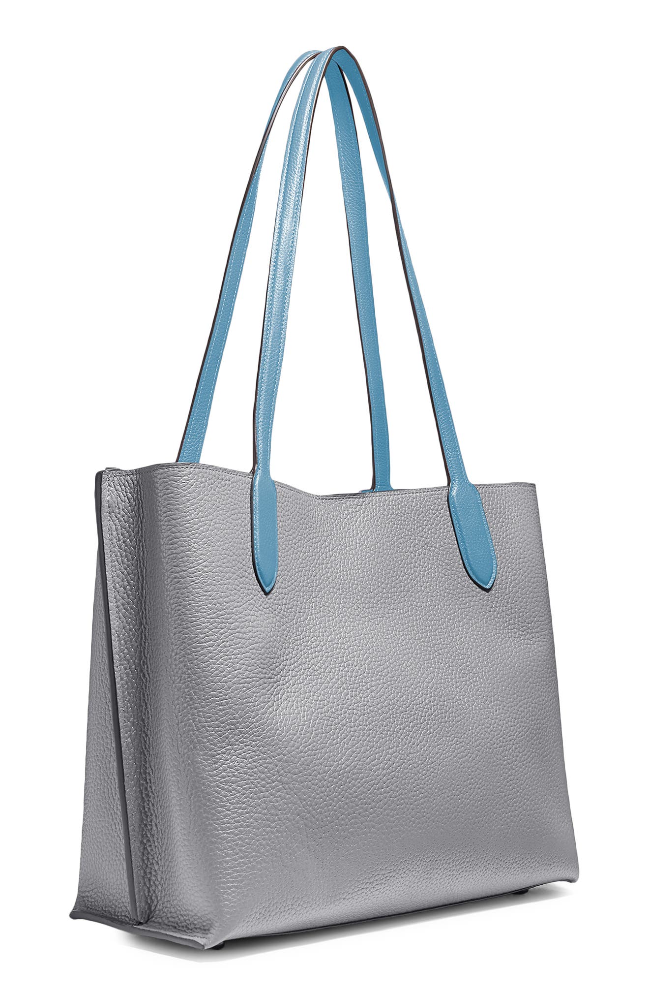 COACH Willow Colorblock Leather Tote, Alternate, color, 