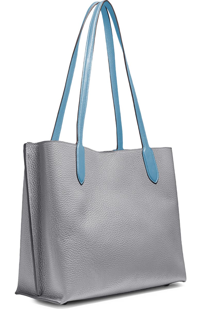 COACH Willow Colorblock Leather Tote, Alternate, color,