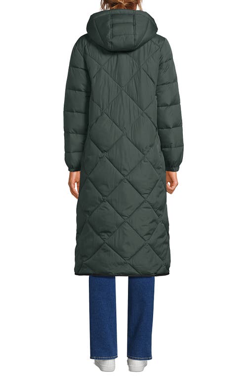 Lands' End Featherfree Insulated Diamond Quilted Maxi Coat
